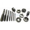 Sada závitníkov a závitových očiek 16 ks M3-M12 Satra
