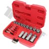 Sada na poškodené matice, 3/8", 10-19mm, štifty 1/2", 8-12mm, skrutky M3-M18 mm, 18 dielna T41854