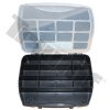 Plastový organizér DOMINO 8, 190x155x37mm , 8-dielny, neprestaviteľné priehradky, prázdny - 250 x 200 x 45 mm T40099