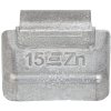 Naklepávacie závažie pre Plechové disky - 15 g - Strieborné - Zinkové - 100 ks TPZNSTD-015