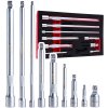 Sada výkyvných predĺžení 1/4" 3/8" 1/2" CrV 9 ks T00131