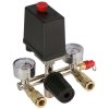 Reduktor tlaku s tlakovým spínačom, 2 manometrami a 2 rýchlospojkami 36840-R
