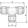 Trojník fi 40 mm polymérový 9ALRTE40