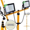 LED reflektor 2x50W s teleskopickou stavebnou trojnožkou a káblom - neutrálna biela 4500K (1) K02054