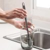 Silikónová kefa na čistenie pohárov a fliaš 31 cm (375) GH01-108