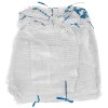 Rašlové/sieťové vrecia so sťahovacou šnúrkou 100 ks 30x50 cm 5 kg / biele