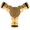 T-kus na pripojenie 3 spojok BRASS-LINE (10/80) T07330