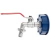 Sada - IBC matica S60x6 + 1/2" kohútik s 3/4" GZ výstupom + 1/2" hadicová zátka + vsuvka na rýchlospojku - mauser (40) G70180