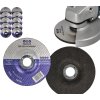 Kotúče na brúsenie kovu 125 mm x 6 mm sada 10 kusov T-LSP125X6-10