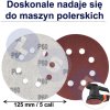 Brúsny papier pre orbitálnu brúsku 125 MM so suchým zipsom GR60 x 50 ks PAP125XP60OX50