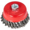 Kefa drôtená 100mm M14 ČEĽO DNÍ DRÔT ZVIJANÝ pre brúsku T-DRUT4