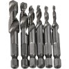 Sada závitových vrtákov HSS M3–M10 6 ks vŕtanie a závitovanie W-153