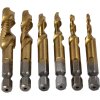 Sada závitových vrtákov HSS M3–M10 6 ks vŕtanie a závitovanie W-154