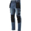 Montážne Pracovné Nohavice Stretch Džínsy Tmavomodré Vel. 2Xl YT-79055