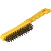 FASTER TOOLS Ručná kefa plastová - oceľová 5 rzędowa 125 x 28 E1863