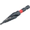 DRAUMET PREMIUM viacstupňový skrutkovací vrták 4-12 mm, oceľ M2, s titánovým poťahom, 1/4" skľučovadlo EDP216-01