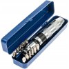 Rázový ovládač s 1/2" adaptérom a sadou bitov 07-3252