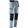 Prácové Nohavice Stretch Džínsy Svetlomodré Veľ. M YT-79071