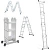 Hliníkový viacúčelový kĺbový skladací rebrík 4×3 DWS43