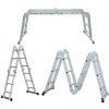 Hliníkový viacúčelový kĺbový skladací rebrík 4×3 DWS43