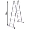 Hliníkový viacúčelový kĺbový skladací rebrík 4×3 DWS43