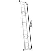 Hliníkový viacúčelový kĺbový skladací rebrík 4×3 DWS43