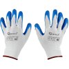 Ochranné polyesterové rukavice r. 9 /latexové biele a modré/ (12/240) G75048