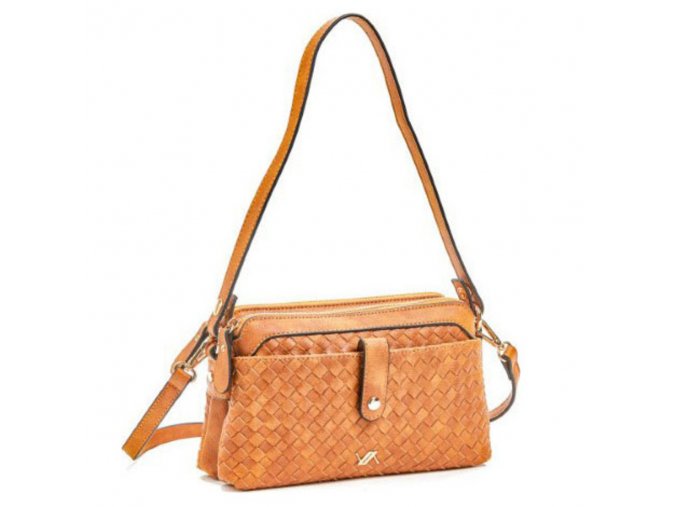 Dámska crossbody kabelka VERDE 16-5918 camel