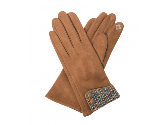 Dámske textilné rukavice TANTREND 03620711 škoricové