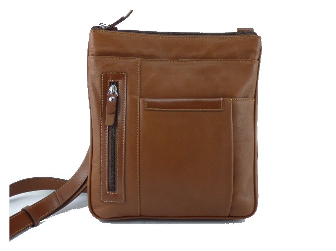 Unisex kožená crossbody taška cez rameno Gianni Conti 583644 leather