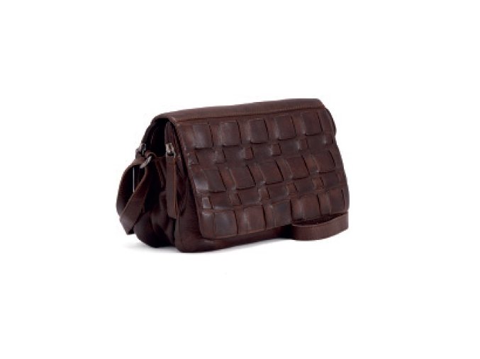 Kožená crossbody kabelka Gianni Conti 4534936-20 hnedá