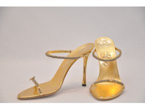 Luxusné zlaté sandálky