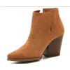 Dámske členkové čižmičky brúsená koža  camel NICOLE 2430
