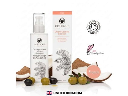 Odylique Krémový kokosový čistiaci gél 200 ml 1c