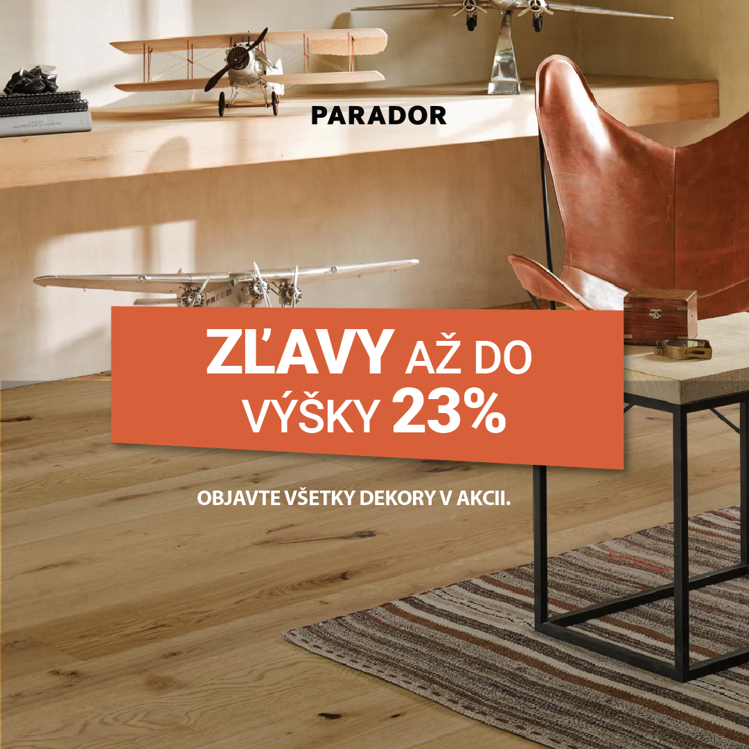 MEGA Jesenná akcia na podlahy Parador!