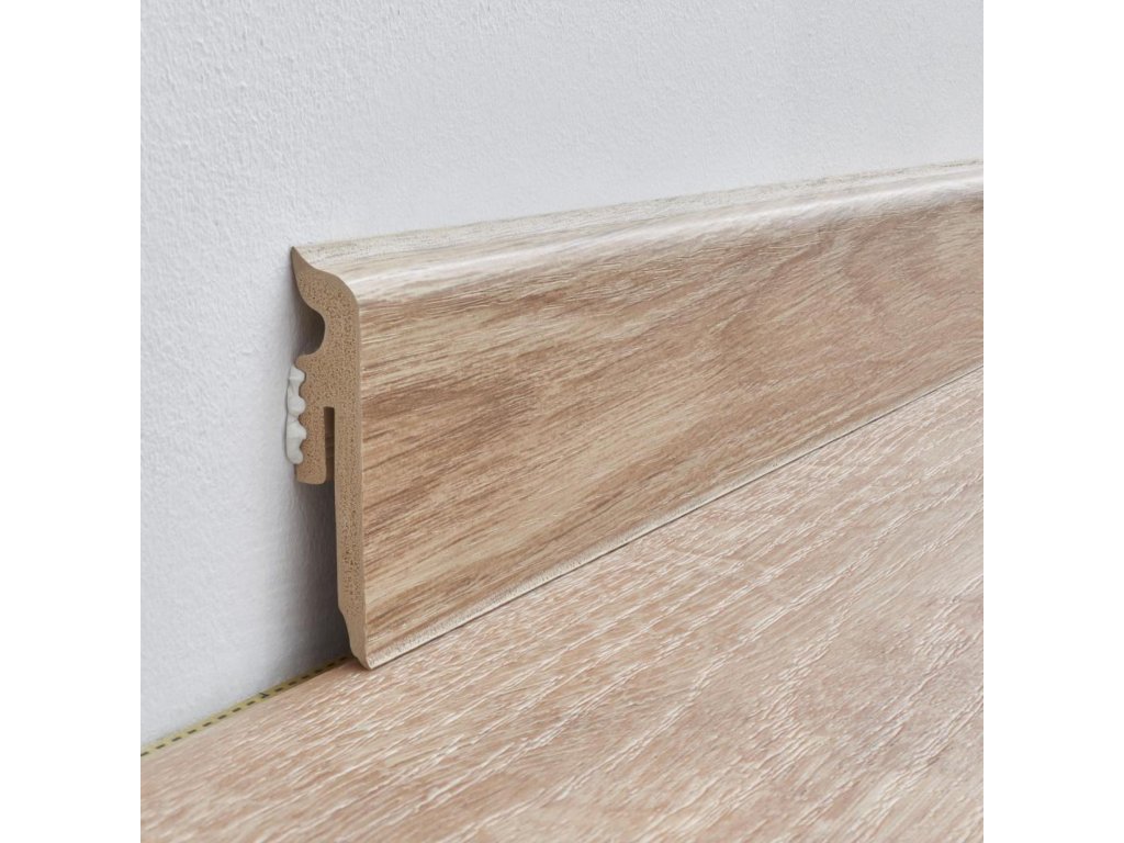 Lišta soklová PVC Arbiton VIGO 60 Dub Sherman 184 60x15x2200 mm