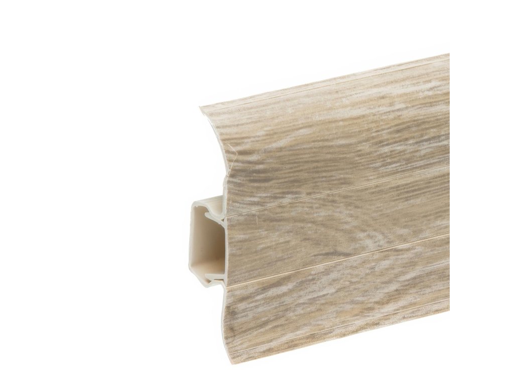 Lišta soklová PVC Cezar PREMIUM Classic Dub Yokohama M275 59x22x2200 mm