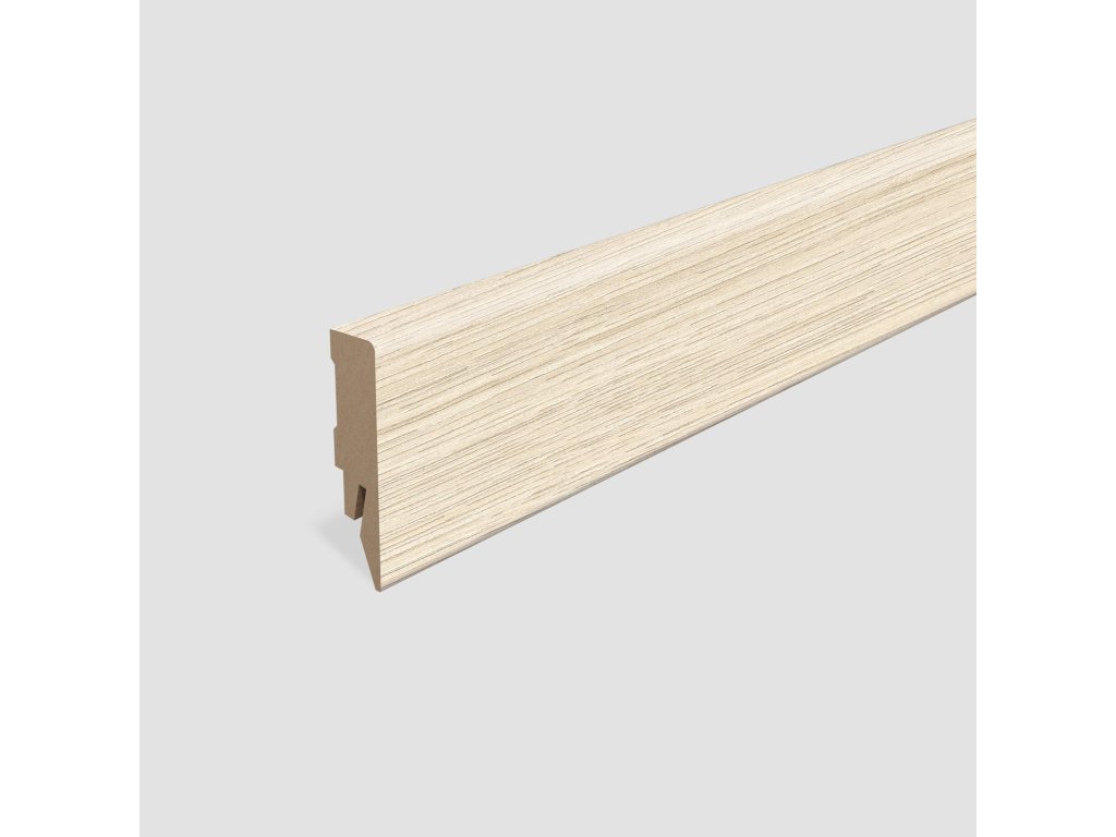 Lišta soklová Egger 58 hranatá L615 MDF fólia 58x14x2400 mm