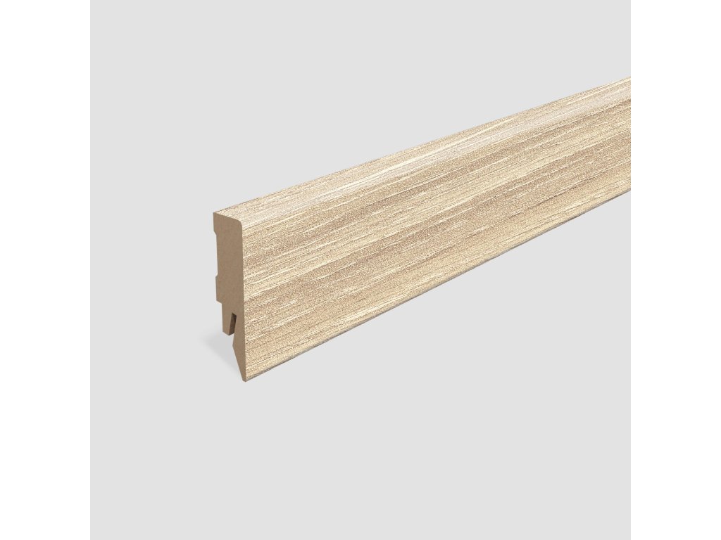 Lišta soklová Egger 58 hranatá L323 MDF fólia 58x14x2400 mm