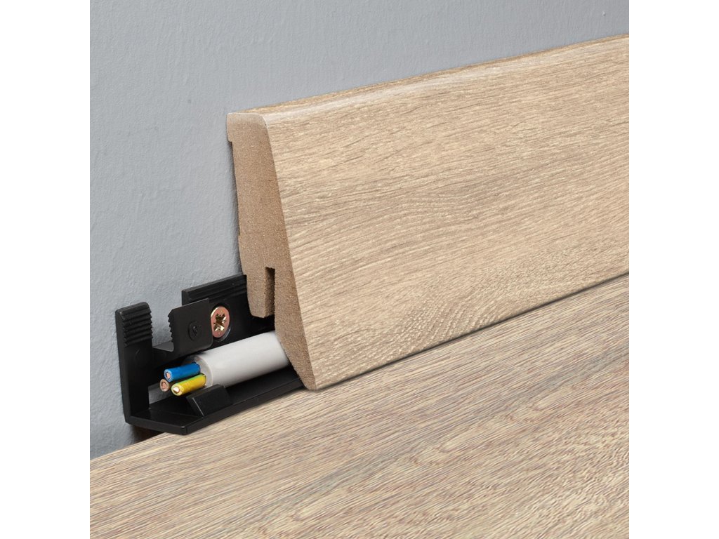 Lišta soklová KronoOriginal K58C 8575 MDF fólia 58x18x2600 mm