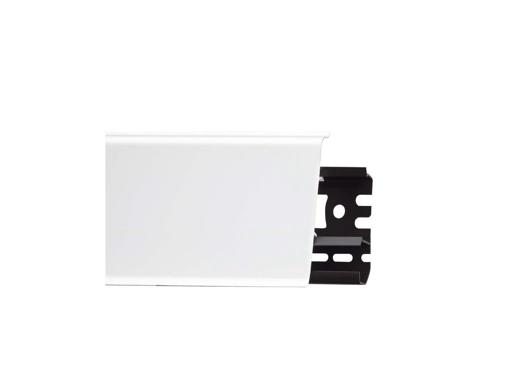 Lišta soklová PVC Arbiton INDO Biela lesklá 01 26x70x2500 mm