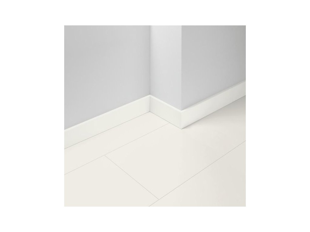 Lišta soklová Parador SL18 Biela lesklá D003 1745384 MDF fólia 2200x16,5x70 mm