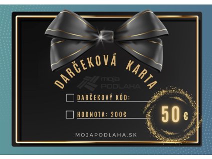 Darčekový poukaz - HODNOTA 50€
