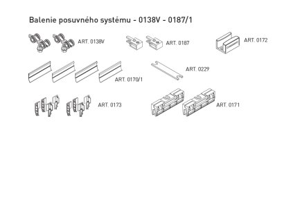 SC - Balenie posuvného systému 100 GLASS