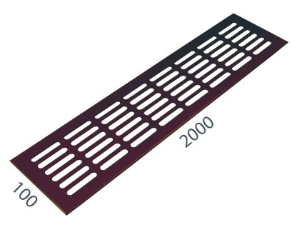 SRL - ALFA vetracia mriežka 100 x 2000 mm