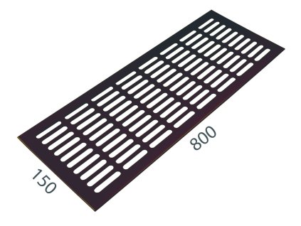 SRL - ALFA vetracia mriežka 150 x 800 mm