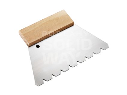 Stierka Bona na lepidlo na parkety hrubá, ozubenie B13, šírka 18 cm (spotreba 1250 g/m2)