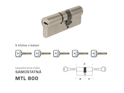 MTL - Mul-T-Lock MTL800 S obojstranná BSZ
