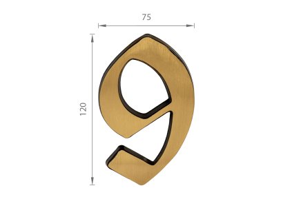 SS - DOMOVÁ ČÍSLICA  "9" -  120 mm