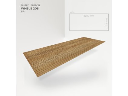 mineralny stenovy obklad modee true wood fluted burbon oak slab 991wmsls208 22189